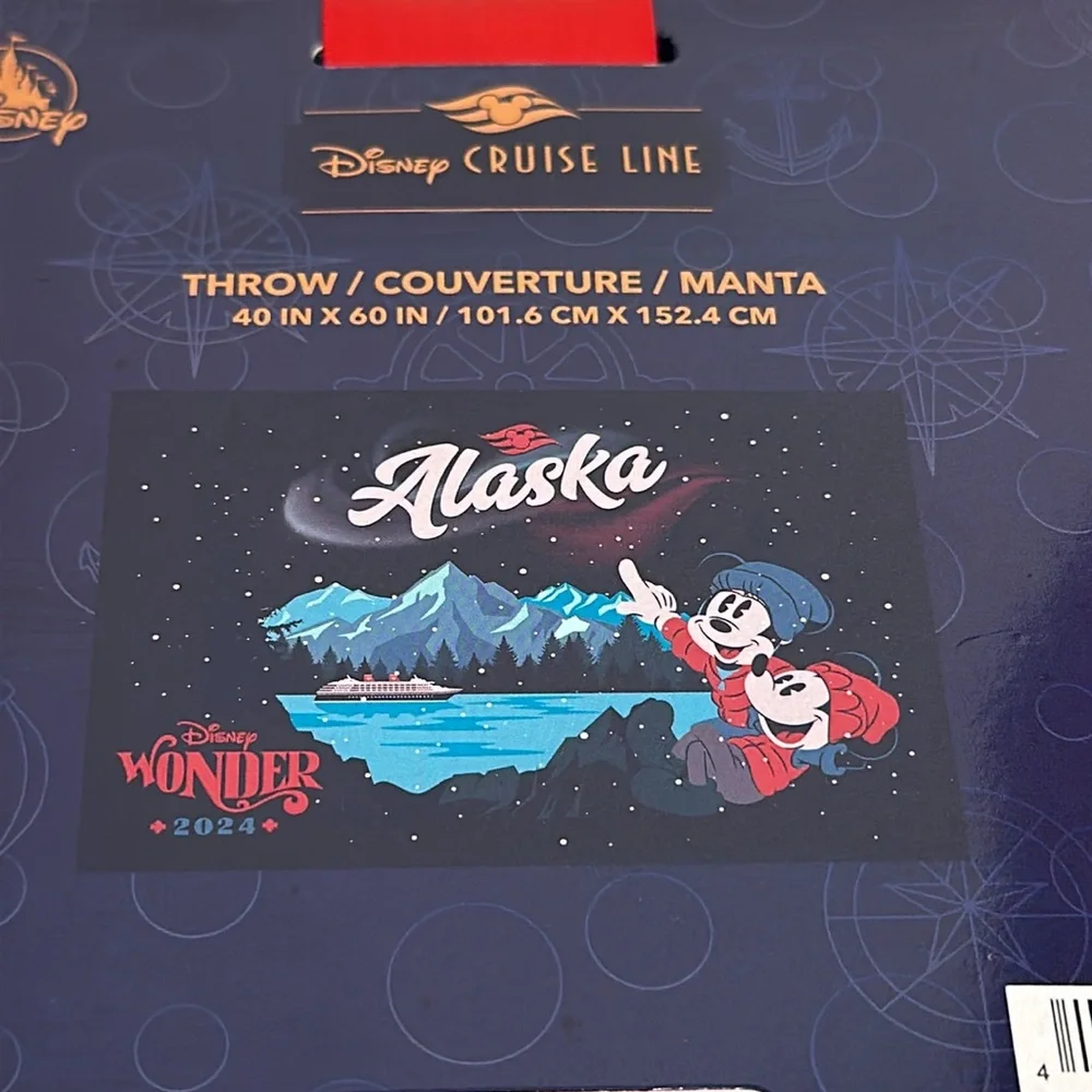NEW - 2024 disney alaskan cruise throw blanket